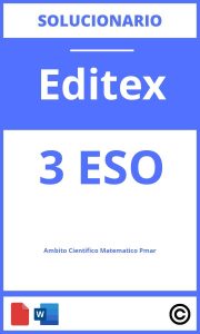 Ambito Científico Matemático Pmar 3 Eso Editex Solucionario PDF