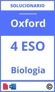 Solucionario Biologia 4 Eso Oxford PDF
