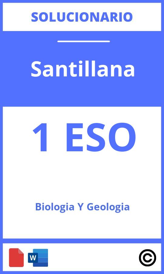 Solucionario Biología Y Geología 1 Eso Santillana