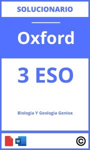 Solucionario Biología Y Geología 3 Eso Geniox PDF