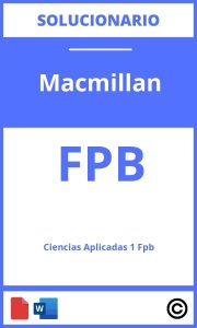 Solucionario Ciencias Aplicadas 1 Fpb Macmillan PDF