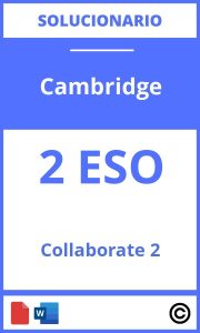 Collaborate 2 Cambridge Solucionario PDF
