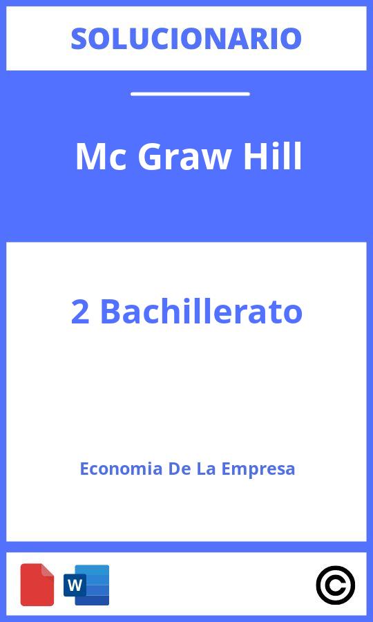 Solucionario Economia De La Empresa 2 Bachillerato Mc Graw Hill