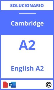 Solucionario Cambridge English A2 PDF