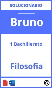 Solucionario Filosofia 1 Bachillerato Bruño PDF