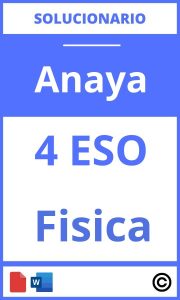 Solucionario Fisica 4 Eso Anaya PDF