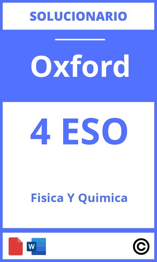 Solucionario Fisica Y Quimica 4 Eso Oxford