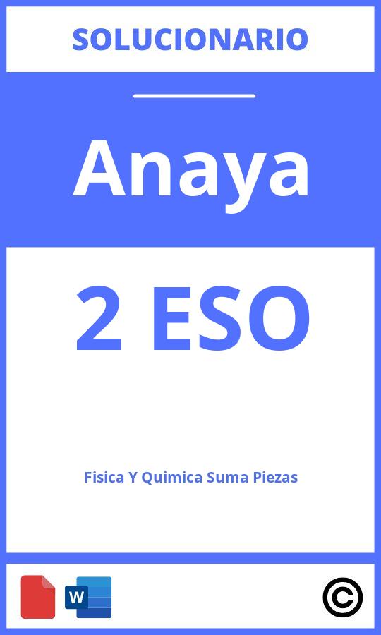 Solucionario Física Y Química 2 Eso Anaya Suma Piezas Pdf 8336