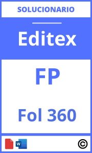 Solucionario Fol 360° Editex PDF