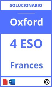 Solucionario Francés 4 Eso Oxford PDF