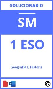 Solucionario Geografía E Historia 1 Eso Sm Savia PDF