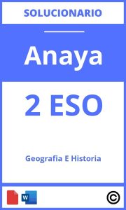 Solucionario Geografia E Historia 2 Eso Anaya PDF