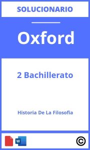 Solucionario Historia De La Filosofía 2 Bachillerato Oxford PDF