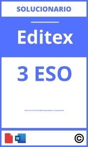 Iniciación A La Actividad Emprendedora Y Empresarial 3 Eso Editex Solucionario PDF