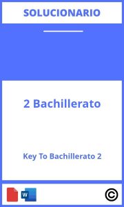 Key To Bachillerato 2 Solucionario PDF