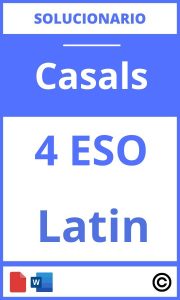 Solucionario Latin 4 Eso Casals PDF