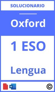 Solucionario Lengua 1 Eso Oxford PDF