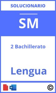 Solucionario Lengua 2 Bachillerato Sm PDF