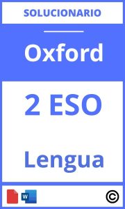 Solucionario Lengua 2 Eso Oxford PDF