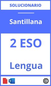 Solucionario Lengua 2 Eso Santillana PDF