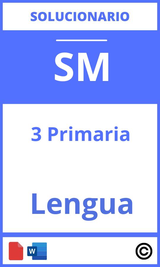 Solucionario Lengua 3 Primaria Sm Savia