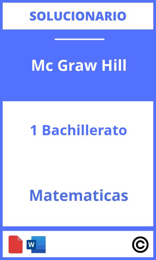 Solucionario Matematicas 1 Bachillerato Mc Graw Hill