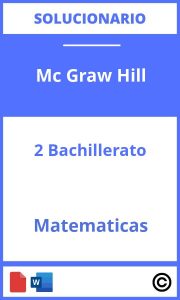 Solucionario Matemáticas 2 Bachillerato Mc Graw Hill PDF