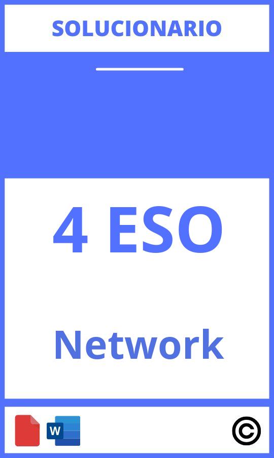Solucionario Network 4 Eso