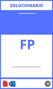 Office Administration Burlington Workbook Solucionario PDF