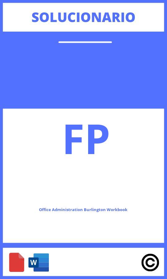 Office Administration Burlington Workbook Solucionario