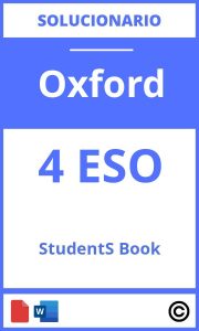 Solucionario Student'S Book 4 Eso Oxford PDF