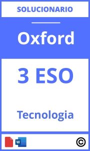 Solucionario Tecnologia 3 Eso Oxford PDF