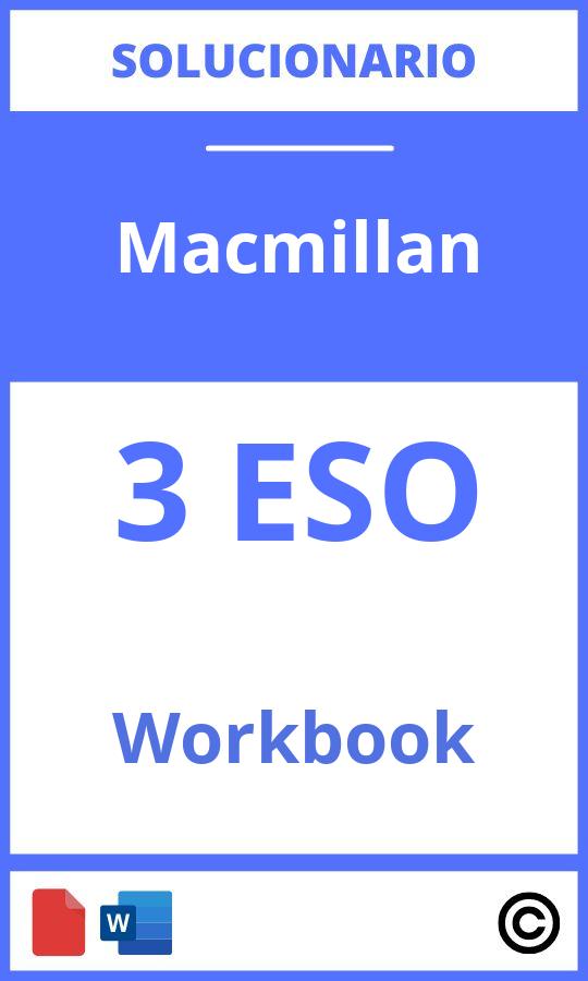 Solucionario Workbook 3 Eso Macmillan